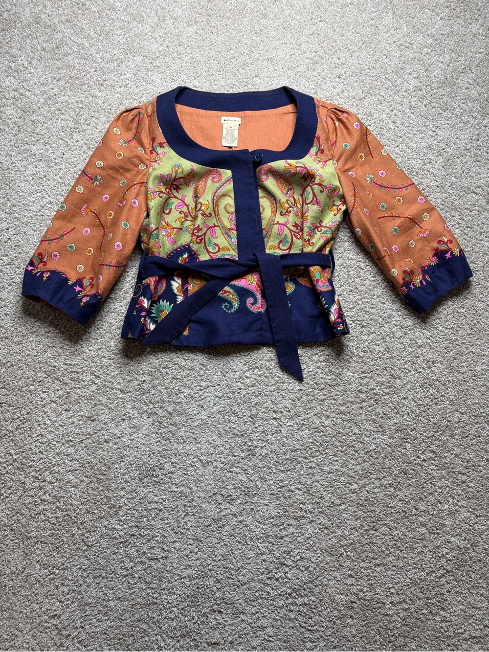 Elevenses Floral Cropped Jacket
